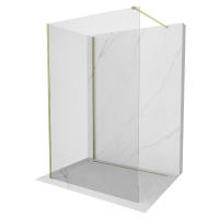 MEXEN/S Kioto Sprchová zástěna WALK-IN 90 x 75 cm, transparent, zlatá 800-090-212-50-00-075