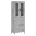 vidaXL Skříň highboard betonově šedá 69,5x34x180 cm kompozitní dřevo