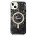 Guess GUBPP14SHMEACSK sada nabíječky MagSafe a pouzdra na iPhone 14 6.1" black Marble MagSafe