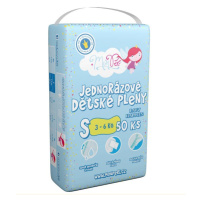 MonPeri Klasik S 3-6 kg dětské plenky 50 ks