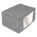Úložný box-organizér na lůžkoviny a oblečení, světle šedá, 60x45x30 cm Mybesthome