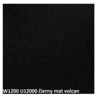 ArtExt Pracovní deska - 38 mm 38 mm: Černý Mat Volcan W 1200 - U12000