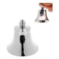 H&L Vánoční zvonek, 11 cm, stříbrný, varianta F