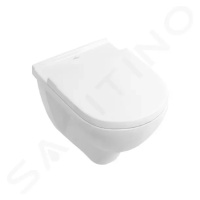 VILLEROY & BOCH O.novo Závěsné WC se sedátkem SoftClosing, DirectFlush, alpská bílá 5660HR01