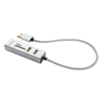 USB hub YENKEE YHC 101SR + čtečka