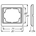 ABB Alpha exclusive rámeček palladium 1754-0-4115 (1721 KA-260) 2CKA001754A4115