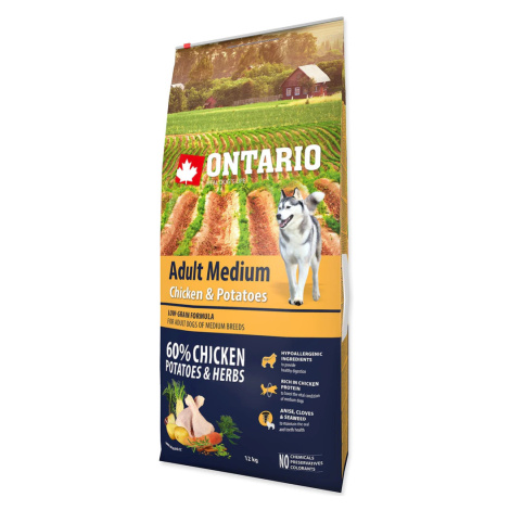 Ontario Adult Medium Chicken & Potatoes 12kg
