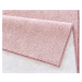 Hanse Home Collection koberce Ložnicová sada Pure 102617 Rose - 3 díly: 70x140 (2x), 70x240 (1x)