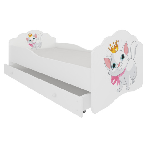 Postel s matrací a zásuvkou Casimo Cat 140 - ADRK FURNITURE