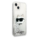 Karl Lagerfeld KLHCP14MLNHCCS hard silikonové pouzdro iPhone 14 PLUS 6.7" silver Glitter Choupet