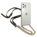 Guess GUHCP12MKC4GSGO hard silikonové pouzdro iPhone 12 / 12 Pro 6.1" transparent 4G Gold Chain