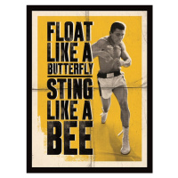 Obraz na plátně Muhammad Ali - Float Like a Butterfly, (30 x 40 cm)