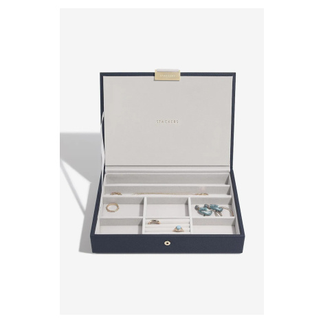 Šperkovnice Stackers tmavomodrá barva