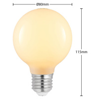 Arcchio LED žárovka E27 4W G80 2700K stmívací, opálová