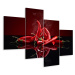 MyBestHome BOX Vícedílné plátno Červené Chilli Papričky Varianta: 50x80