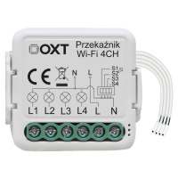 OXT mini reléový modul 4 okruhy WiFi TUYA