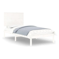 Rám postele bílý masivní borovice 100 × 200 cm, 3104794
