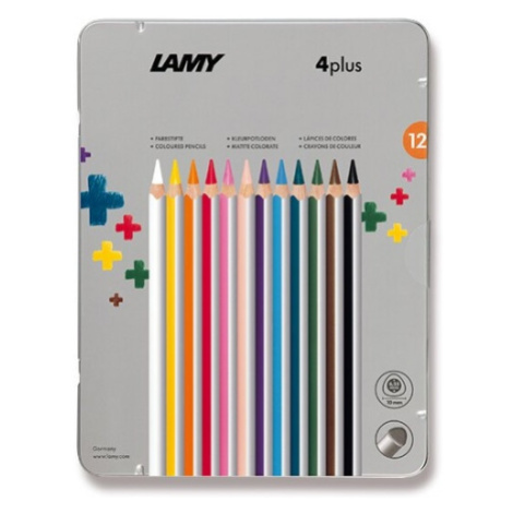 Pastelky Lamy 4plus 12 barev, plechová krabička LAMY
