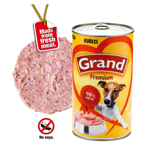 GRAND konz. pes drůbeží 1300g + Množstevní sleva