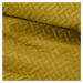 MyBestHome GOLD Přehoz na sedačku - pohovku - postel LOISA III. mustard/hořčicová 200x220 cm Myb