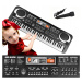 Keyboard Varhany Piano Pro Učení 61 Kláves S Mikrofonem Pro Děti