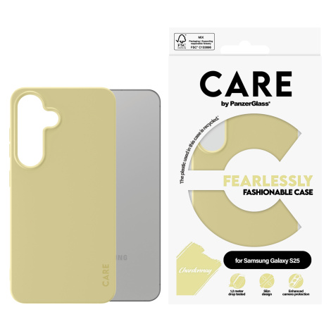 PanzerGlass CARE kryt Samsung Galaxy S25 Fearlessly zeleno-žlutý (Chardonnay)