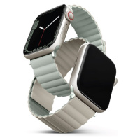 UNIQ Revix oboustranný řemínek pro Apple Watch 49/46/45/44/42mm Sage (šedolozený/béžový)