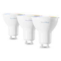 TechToy Smart Bulb RGB 4.5W GU10 3ks Bílá