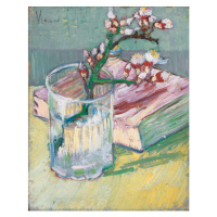 Obrazová reprodukce Flowering almond branch in a glass with a book, 1888, Gogh, Vincent van, 30 