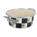 Kastrol smalt ŠACHOVNICE Lem 1,6 l , pr. 18 cm