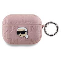 Karl Lagerfeld PU Embossed Karl Head Pouzdro pro AirPods Pro KLAPPGKIPP