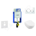 Geberit 110.302.00.5 NI4 - Modul pro závěsné WC s tlačítkem Sigma20, bílá/lesklý chrom + Villero