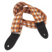 Cascha CUS-JW4 Ukulele Strap Jacquard - Checkered Orange