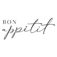 Ilustrace Bon appetit typography art, Blursbyai, 26.7 × 40 cm