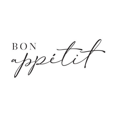 Ilustrace Bon appetit typography art, Blursbyai, 26.7 × 40 cm