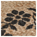 Flair Rugs koberce Kusový koberec Printed Jute Maisie Natural/Black - 160x230 cm