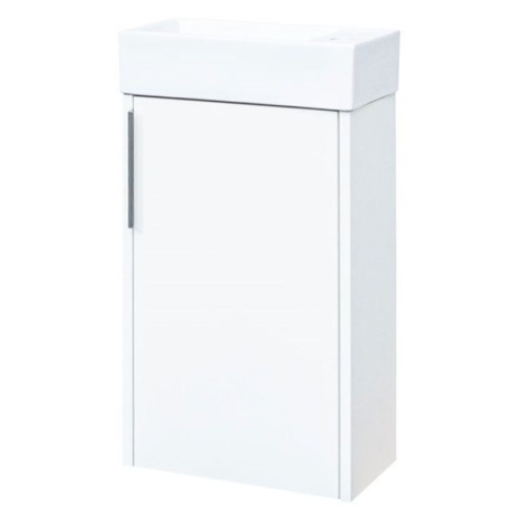 MEREO Vigo, koupelnová skříňka s keramickým umývátkem, 41 cm, bílá CN340