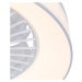 Stropní ventilátor bílý včetně LED s dálkovým ovládáním - Emily