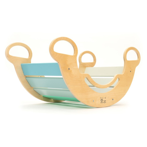 ELIS DESIGN Montessori houpačka 6in1 smile blue (poškozená krabice) Elisdesign