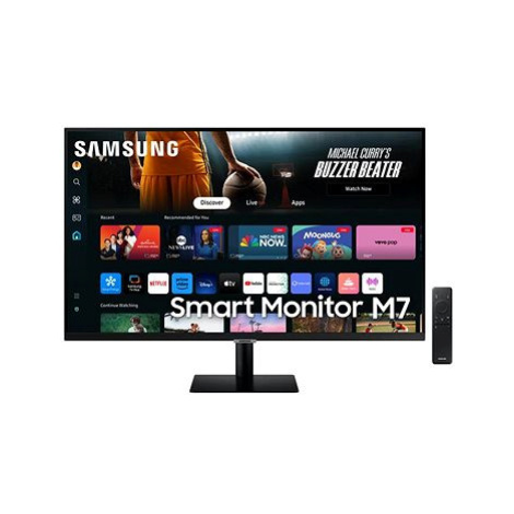 43" Samsung Smart Monitor M70D Černá