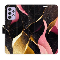 iSaprio flip pouzdro Gold Pink Marble 02 pro Samsung Galaxy A52 / A52 5G / A52s