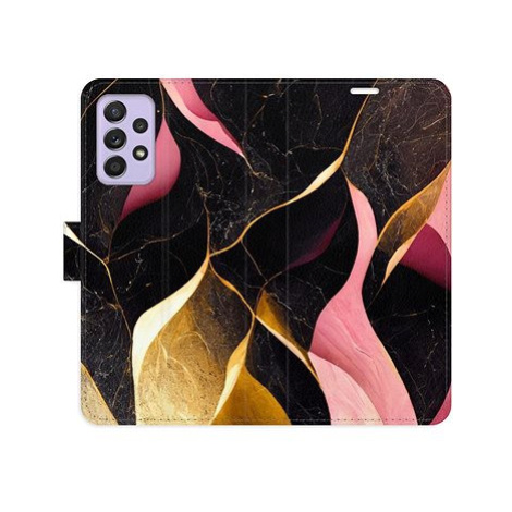 iSaprio flip pouzdro Gold Pink Marble 02 pro Samsung Galaxy A52 / A52 5G / A52s