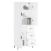 vidaXL Skříň highboard bílá 69,5 x 34 x 180 cm kompozitní dřevo