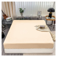 Homa jersey prostěradlo BASIC beige 115 g Homa jersey prostěradlo BASIC beige 115 g - 180x200 cm