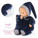 Panenka Babipouce Navy Blue Starry Dreams Mon Doudou Corolle s hnědýma očima a špulící rty 28 cm