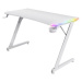 Trust GXT709W Luminius RGB herní stůl, bílá