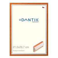 DANTIK rámeček 21 × 29,7, EVOQUE oranžový sklo čiré