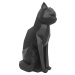 Matně černá soška PT LIVING Origami Cat, výška 29,5 cm