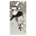 Umělecký tisk Crow And Cherry Blossom, Ohara Koson, 20 × 40 cm