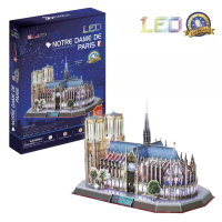 Puzzle 3D Notre Dame de Paris / led - 144 dílků